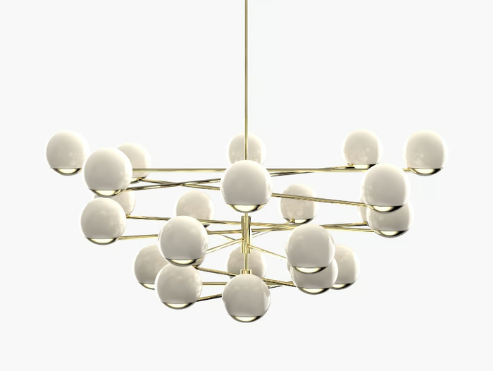 BALL & HOOP S19-11 - LED blown glass pendant lamp _ Cameron Design House